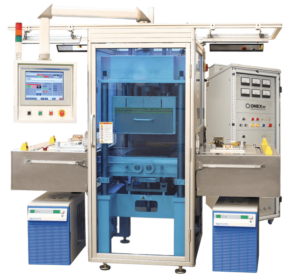 RF Welder with front to back load slides RF-Shuttle-X2-FB PNG